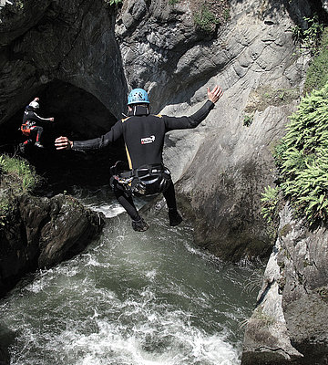 Canyoning in der Auerbach Klamm im Ötztal