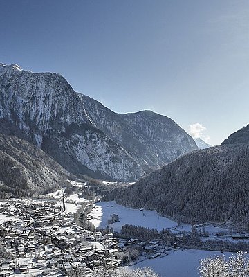 Ortsbild Winter Oetz im Ötztal