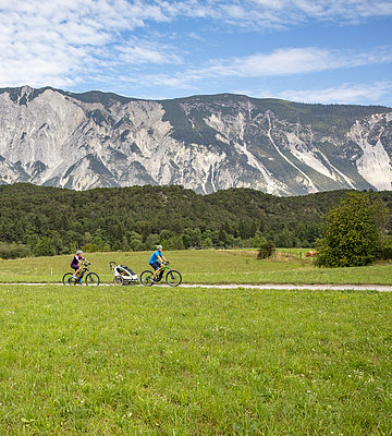 Radfahrer auf dem Ötztal Trail