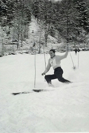 skifahren damals